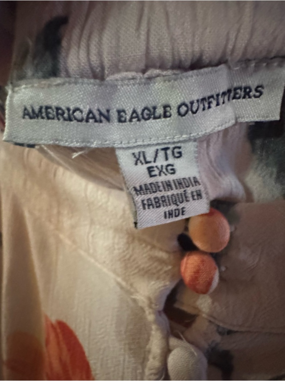 American Eagle Outfitters Pink Maxi Skirt with Coral Floral Print XL - Picture 5 of 9